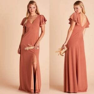 Birdy Grey Hannah Gown Womens XS Terracotta Maxi Dress